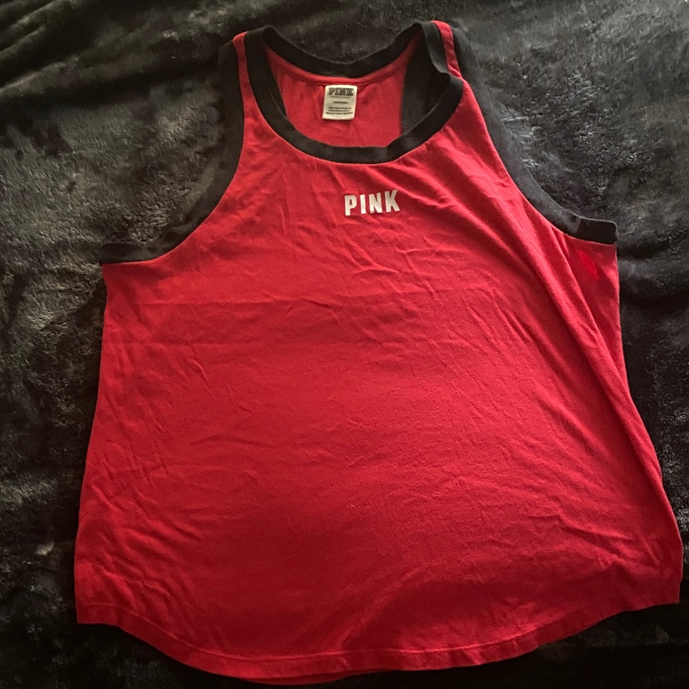 PINK Victoria's Secret Scarlet Muscle Tee